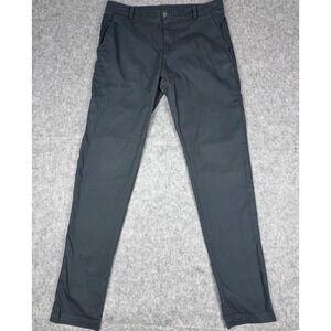 Lululemon ABC Commission Pants Mens 34x35 Gray Stretch Slim Tapered Fit LM5466